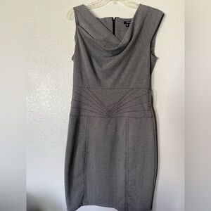 XOXO Gray Sleeveless Sheath Dress with Cowl Neck
